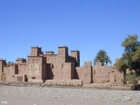 Dans la vallée du Dadès, un patrimoine de l'humanité, la Kasbah d'Hamerhidil près de Skoura 